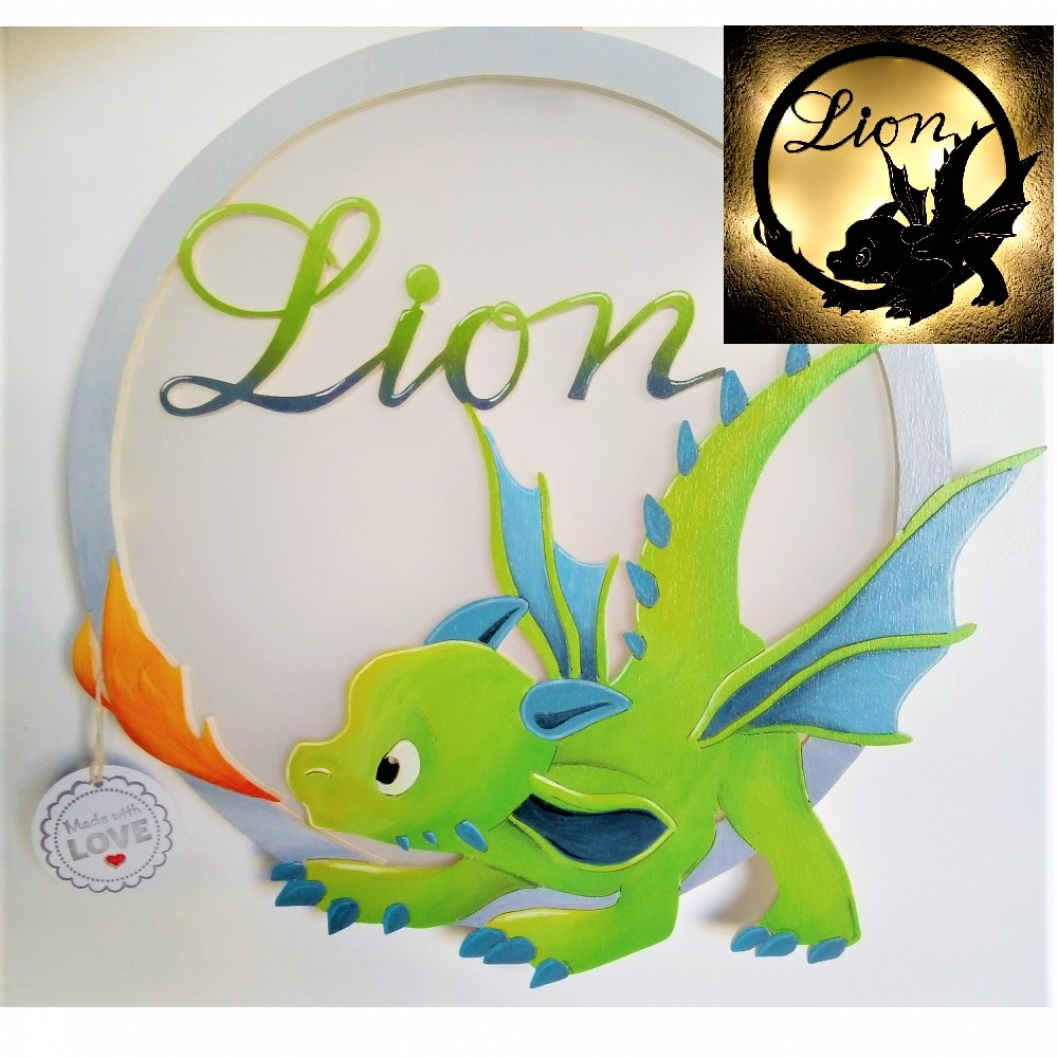 Personalisierte Wandlampe